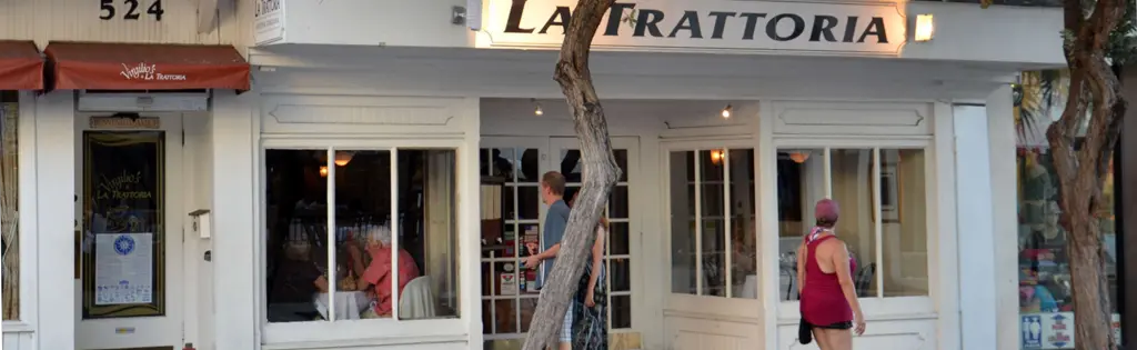 La Trattoria Old Town storefront at 524 Duval Street, Key West
